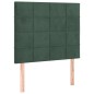 Giroletto senza Materasso Verde Scuro 120x200 cm in Velluto Giroletto senza Materasso Verde Scuro 120x200 cm in Velluto