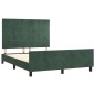 Giroletto senza Materasso Verde Scuro 140x200 cm in Velluto Giroletto senza Materasso Verde Scuro 140x200 cm in Velluto