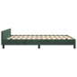 Giroletto senza Materasso Verde Scuro 140x200 cm in Velluto Giroletto senza Materasso Verde Scuro 140x200 cm in Velluto