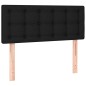Giroletto a Molle con Materasso Nero 100x200 cm in Tessuto