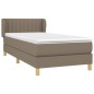 Giroletto a Molle con Materasso Tortora 90x190 cm in Tessuto