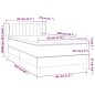 Giroletto a Molle con Materasso Crema 80x200 cm inTessuto