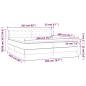Giroletto a Molle con Materasso Tortora 200x200 cm in Tessuto