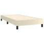 Giroletto a Molle con Materasso Crema 100x200 cm in Similpelle