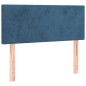 Giroletto a Molle con Materasso Blu Scuro 100x200 cm in Velluto