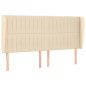 Giroletto a Molle con Materasso Crema 180x200 cm in Tessuto