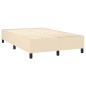 Giroletto a Molle con Materasso Crema 140x19 cm in Tessuto