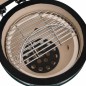 vidaXL Barbecue Affumicatore 2 in 1 Kamado in Ceramica 56 cm Verde vidaXL Barbecue Affumicatore 2 in 1 Kamado in Ceramica 56 cm Verde