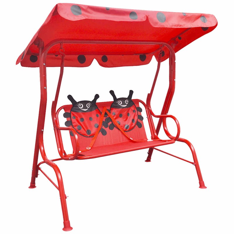 vidaXL Altalena per bambini rossa vidaXL Altalena per bambini rossa