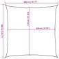 vidaXL Parasole a vela HDPE quadrato 3,6x3,6 m antracite vidaXL Parasole a vela HDPE quadrato 3,6x3,6 m antracite