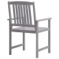 vidaXL Set da Pranzo da Giardino 5 pz Grigio Legno Massello di Acacia