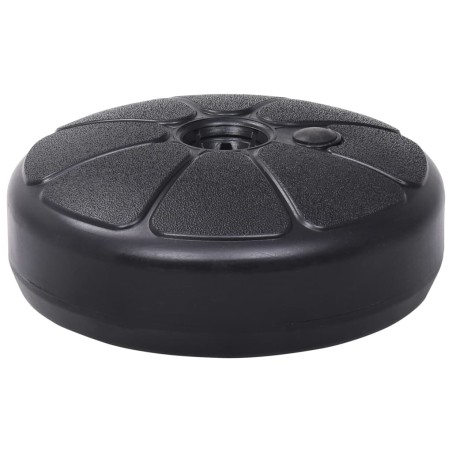 vidaXL Base per Ombrellone Riempibile con Sabbia/Acqua 15L Nera 