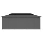 vidaXL Gazebo con Tende 600x298x270 cm Antracite