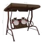 vidaXL Dondolo a Panchina per Bambini Marrone 115x75x110 cm in Tessuto vidaXL Dondolo a Panchina per Bambini Marrone 115x75x110 cm in Tessuto