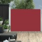 vidaXL Tenda Laterale Retrattile per Patio 120x500 cm Rossa