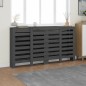 Copertura Termosifone Grigia 210x21x85 cm Legno Massello Pino Copertura Termosifone Grigia 210x21x85 cm Legno Massello Pino