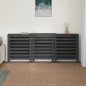 Copertura Termosifone Grigia 210x21x85 cm Legno Massello Pino Copertura Termosifone Grigia 210x21x85 cm Legno Massello Pino