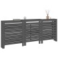 Copertura Termosifone Grigia 210x21x85 cm Legno Massello Pino Copertura Termosifone Grigia 210x21x85 cm Legno Massello Pino