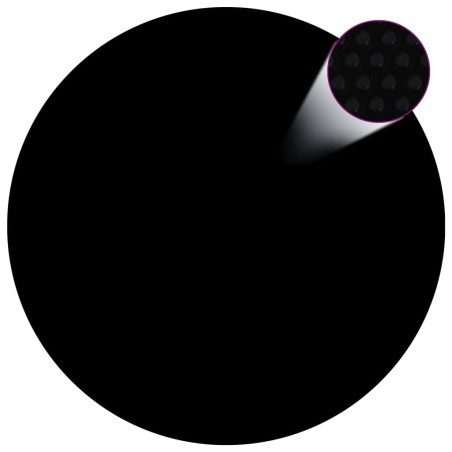 vidaXL Pellicola Galleggiante Solare PE per Piscina 549 cm Nero e Blu