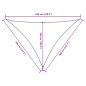 vidaXL Parasole a Vela Oxford Triangolare 4x4x5,8 m Antracite vidaXL Parasole a Vela Oxford Triangolare 4x4x5,8 m Antracite