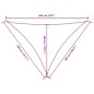 vidaXL Parasole a Vela Oxford Triangolare 4x5x6,4 m Antracite vidaXL Parasole a Vela Oxford Triangolare 4x5x6,4 m Antracite