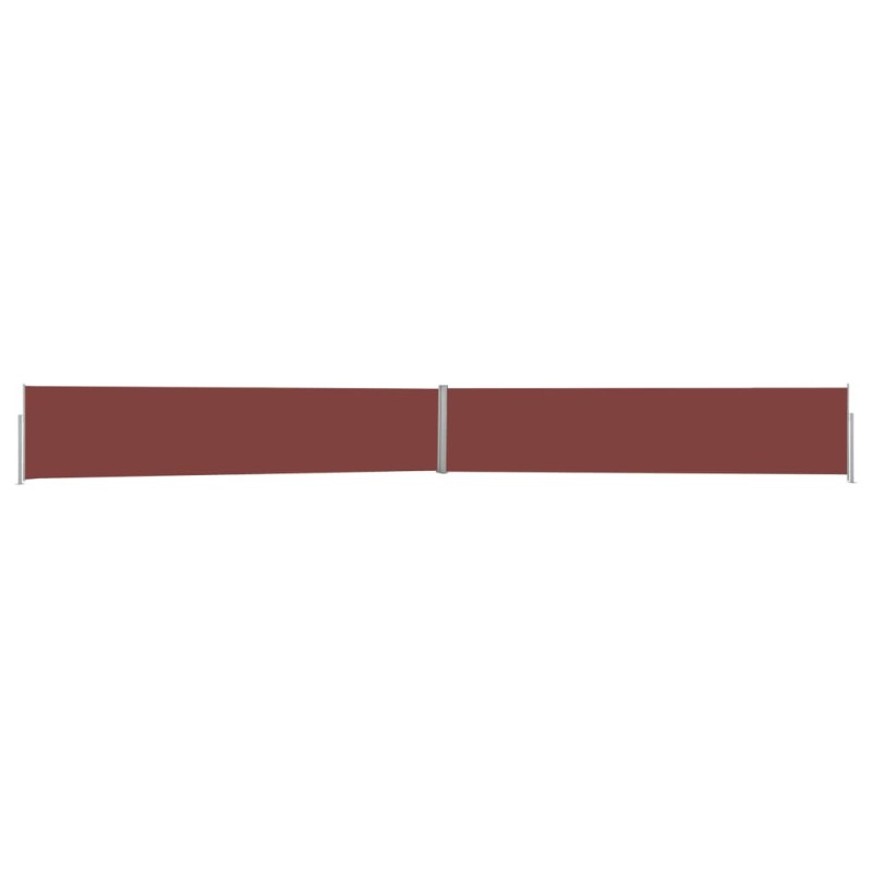 Tenda Laterale Retrattile per Patio 170x1200 cm Marrone Tenda Laterale Retrattile per Patio 170x1200 cm Marrone