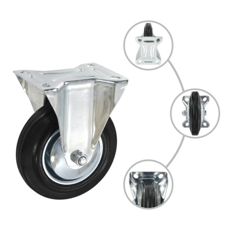 vidaXL Rotelle Fisse 4 pz 160 mm