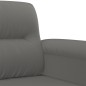 vidaXL Set Divani 3 pz con Cuscini Grigio Scuro in Tessuto Microfibra vidaXL Set Divani 3 pz con Cuscini Grigio Scuro in Tessuto Microfibra