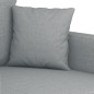 vidaXL Divano a 3 Posti Grigio Chiaro 180 cm in Tessuto vidaXL Divano a 3 Posti Grigio Chiaro 180 cm in Tessuto