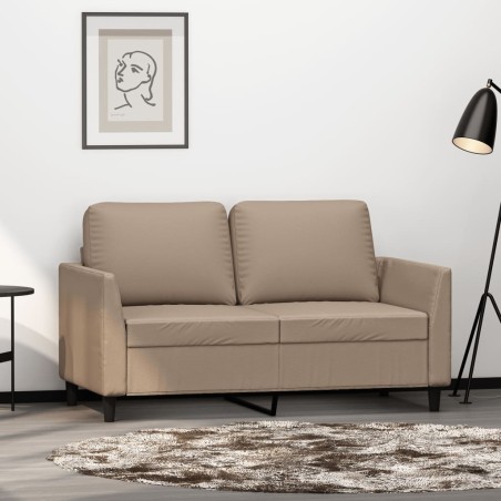 vidaXL Divano a 2 Posti Cappuccino 140 cm in Similpelle
