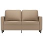 vidaXL Divano a 2 Posti Cappuccino 140 cm in Similpelle vidaXL Divano a 2 Posti Cappuccino 140 cm in Similpelle