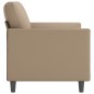 vidaXL Divano a 2 Posti Cappuccino 140 cm in Similpelle vidaXL Divano a 2 Posti Cappuccino 140 cm in Similpelle