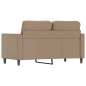 vidaXL Divano a 2 Posti Cappuccino 140 cm in Similpelle vidaXL Divano a 2 Posti Cappuccino 140 cm in Similpelle