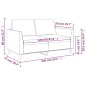 vidaXL Divano a 2 Posti Cappuccino 140 cm in Similpelle vidaXL Divano a 2 Posti Cappuccino 140 cm in Similpelle