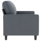 vidaXL Divano a 2 Posti grigio scuro140 cm in Velluto
