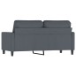 vidaXL Divano a 2 Posti grigio scuro140 cm in Velluto