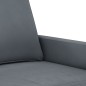 vidaXL Divano a 2 Posti grigio scuro140 cm in Velluto