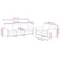 vidaXL Set di Divani 2 pz Blu in Velluto vidaXL Set di Divani 2 pz Blu in Velluto