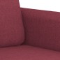 vidaXL Set di Divani 2 pz con Cuscini Rosso Vino in Tessuto vidaXL Set di Divani 2 pz con Cuscini Rosso Vino in Tessuto