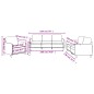 vidaXL Set di Divani 3 pz con Cuscini Tortora in Tessuto vidaXL Set di Divani 3 pz con Cuscini Tortora in Tessuto