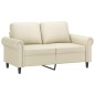 vidaXL Set di Divani 2 pz con Cuscini crema in Similpelle vidaXL Set di Divani 2 pz con Cuscini crema in Similpelle
