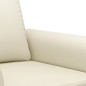 vidaXL Set di Divani 2 pz con Cuscini crema in Similpelle vidaXL Set di Divani 2 pz con Cuscini crema in Similpelle
