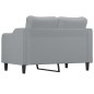 vidaXL Divano a 2 Posti Grigio Chiaro 120 cm in Tessuto vidaXL Divano a 2 Posti Grigio Chiaro 120 cm in Tessuto