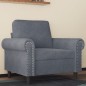 vidaXL Poltrona Grigio Scuro 60 cm Velluto