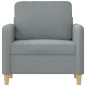 vidaXL Poltrona Grigio Chiaro 60 cm in Tessuto vidaXL Poltrona Grigio Chiaro 60 cm in Tessuto