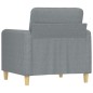 vidaXL Poltrona Grigio Chiaro 60 cm in Tessuto vidaXL Poltrona Grigio Chiaro 60 cm in Tessuto