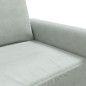 vidaXL Divano a 2 Posti Grigio Chiaro 120 cm in Velluto vidaXL Divano a 2 Posti Grigio Chiaro 120 cm in Velluto