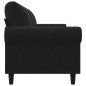vidaXL Divano a 3 Posti Nero 180 cm in Velluto vidaXL Divano a 3 Posti Nero 180 cm in Velluto