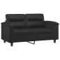 vidaXL Divano a 2 Posti Nero 120 cm in Similpelle vidaXL Divano a 2 Posti Nero 120 cm in Similpelle