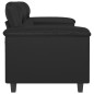 vidaXL Divano a 2 Posti Nero 120 cm in Similpelle vidaXL Divano a 2 Posti Nero 120 cm in Similpelle